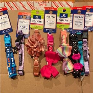8 extra small dog collars collar lot set all new